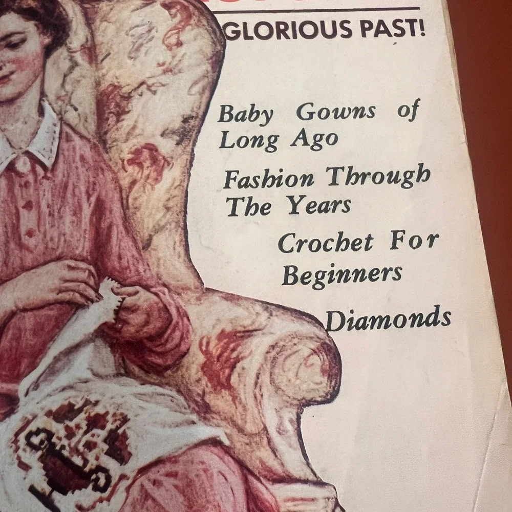 Olde Time Needlework Patterns Magazine July 1975 Vintage Crochet Knitting